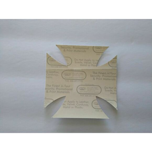 The Cult Backstage Pass Original Hard Rock Concert Tour 1990 Diecut German Cross - Picture 4 of 4